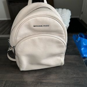 MICHAEL Michael Kors Cream Mini Backpack Textured Leather